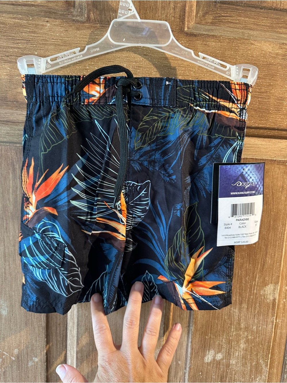 Boy toddler Floral Boardshorts -3T